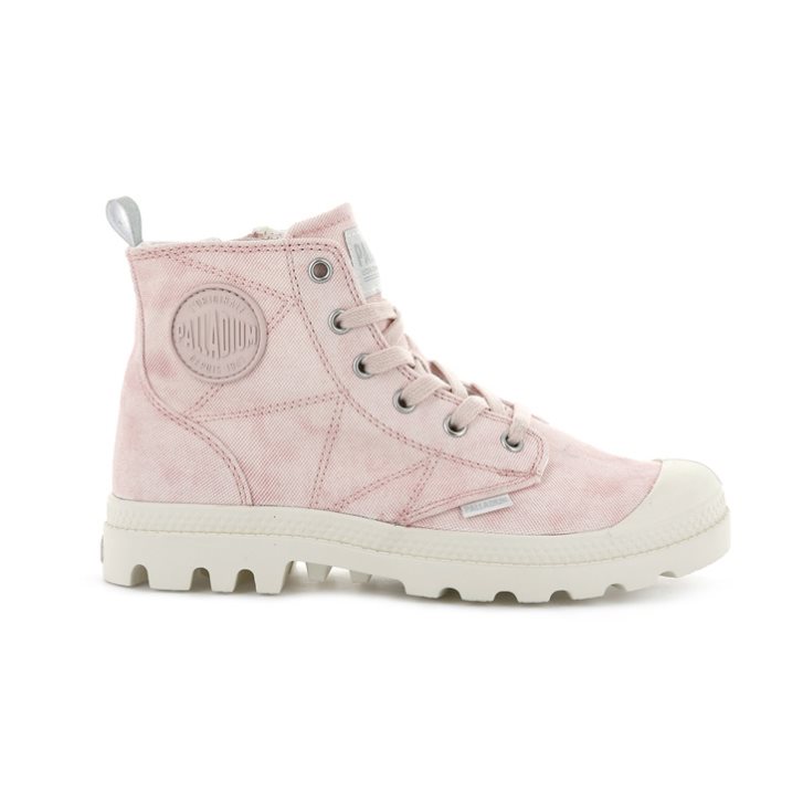 Palladium Pampa Zip Desertwash Laarzen Dames Roze | NL 67AHXEM